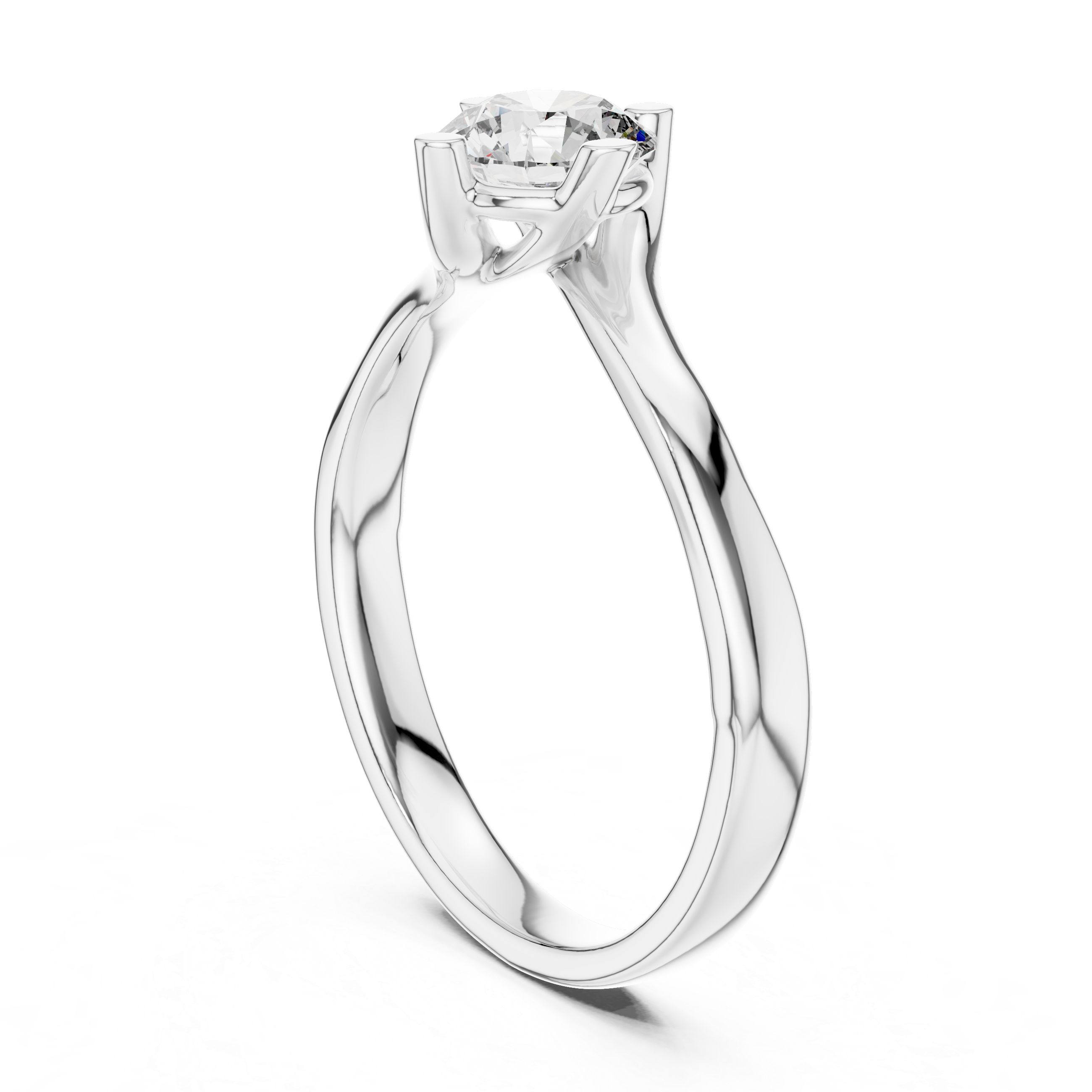 Rose gold solitaire engagement ring