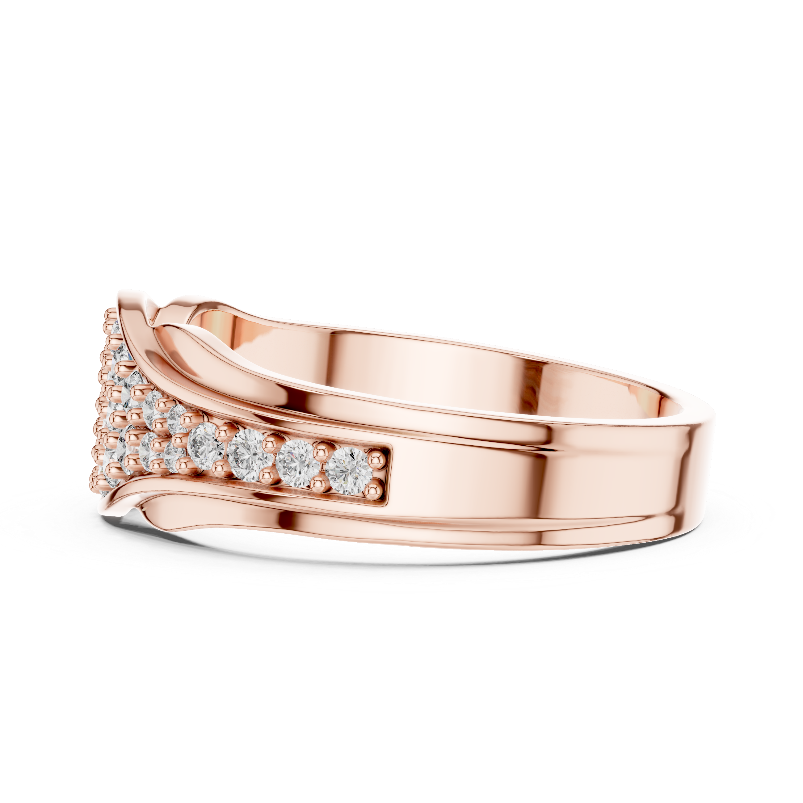 Rose Gold Diamond Twist