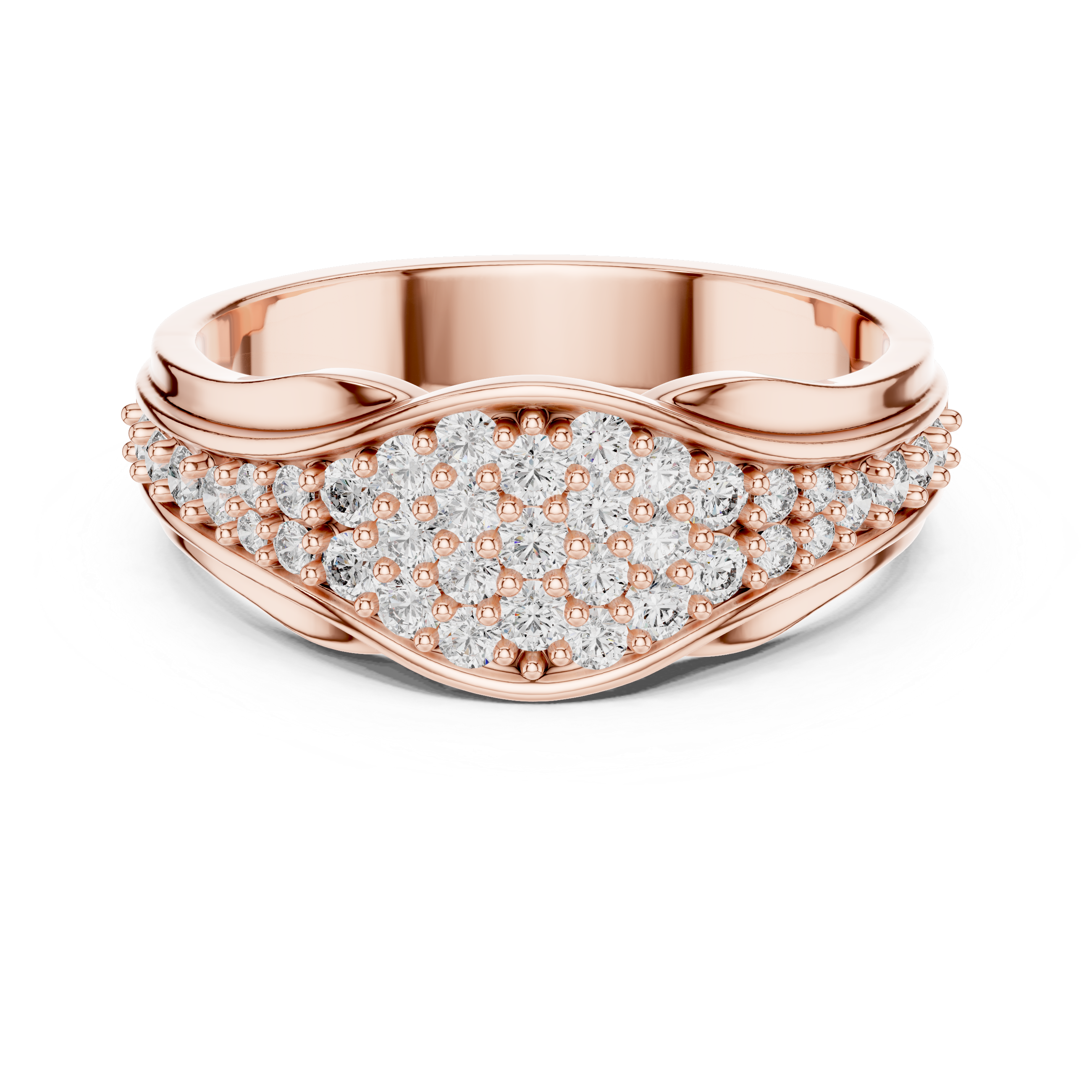 Rose Gold Diamond Twist