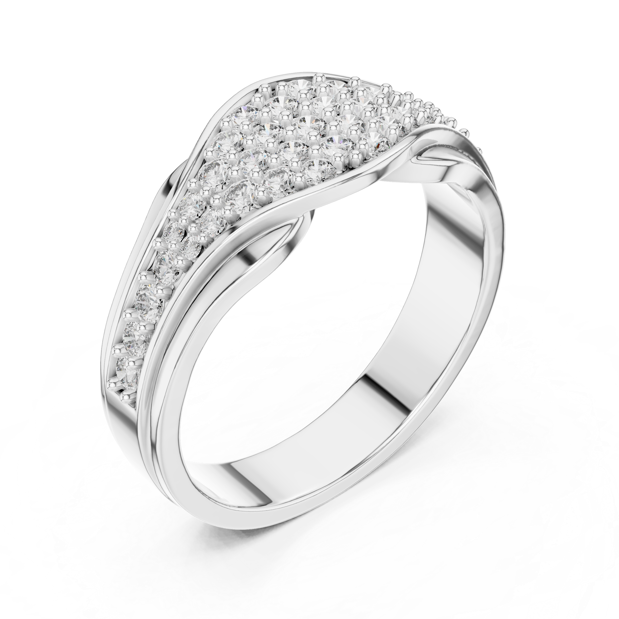 Rose Gold Diamond Twist