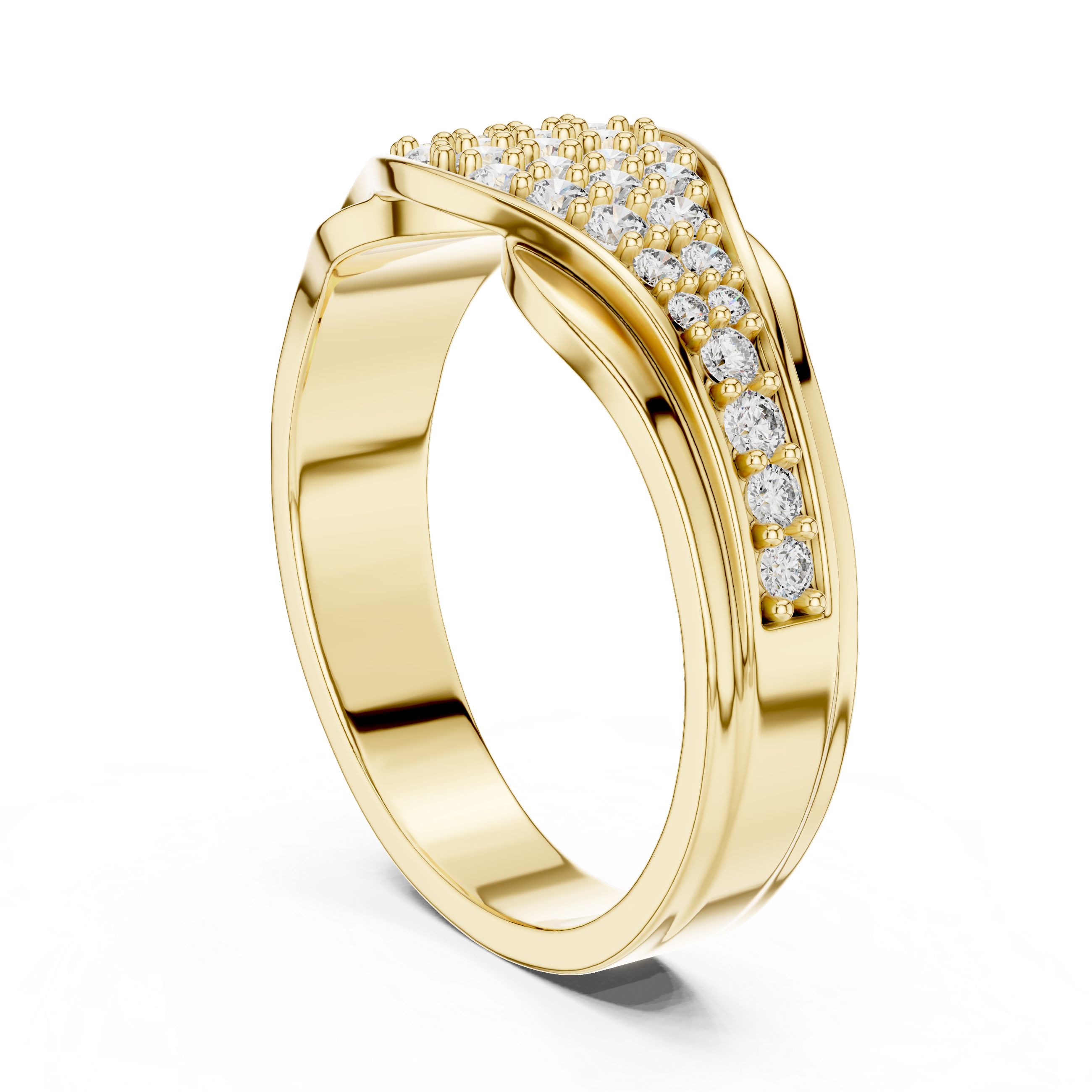 Rose Gold Diamond Twist