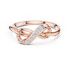 Sleek Open Loop Ring with Diamond Accent