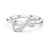 Sleek Open Loop Ring with Diamond Accent