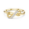 Sleek Open Loop Ring with Diamond Accent