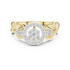 Nature-Inspired Diamond Cluster Ring