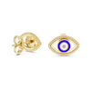 Protective Gaze Rose Gold Earrings