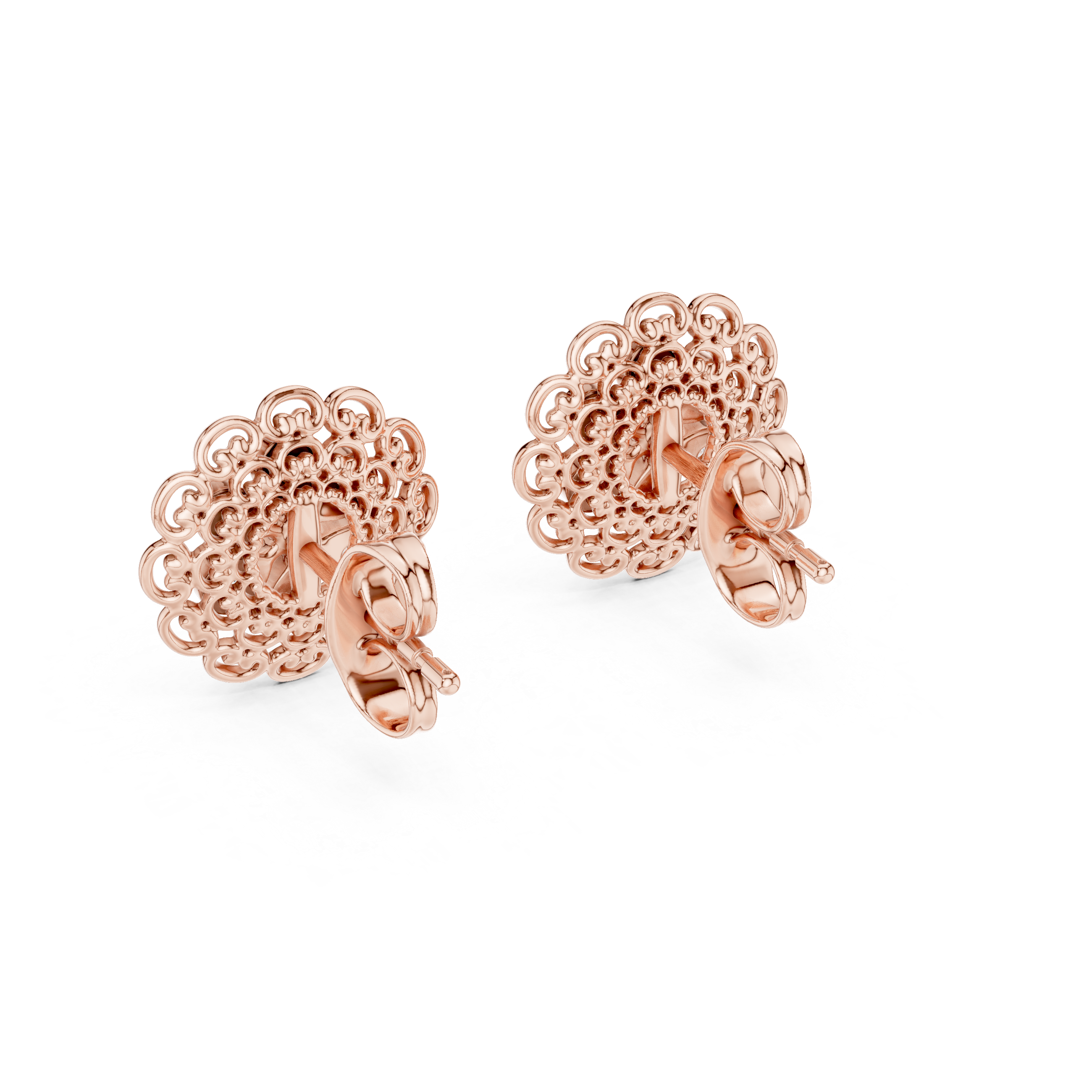 Regal Petal Filigree Earrings