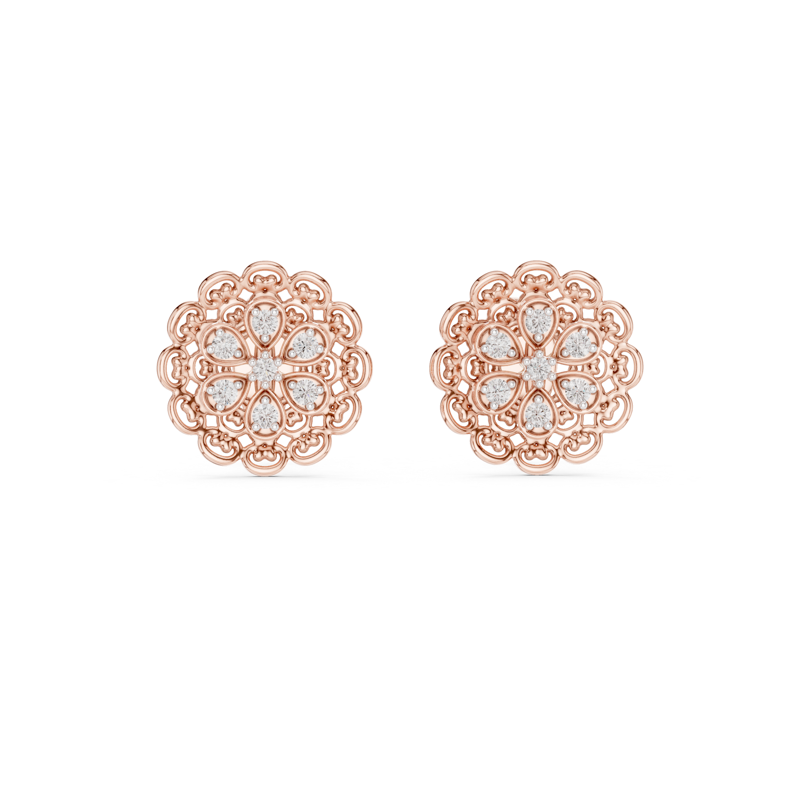 Regal Petal Filigree Earrings