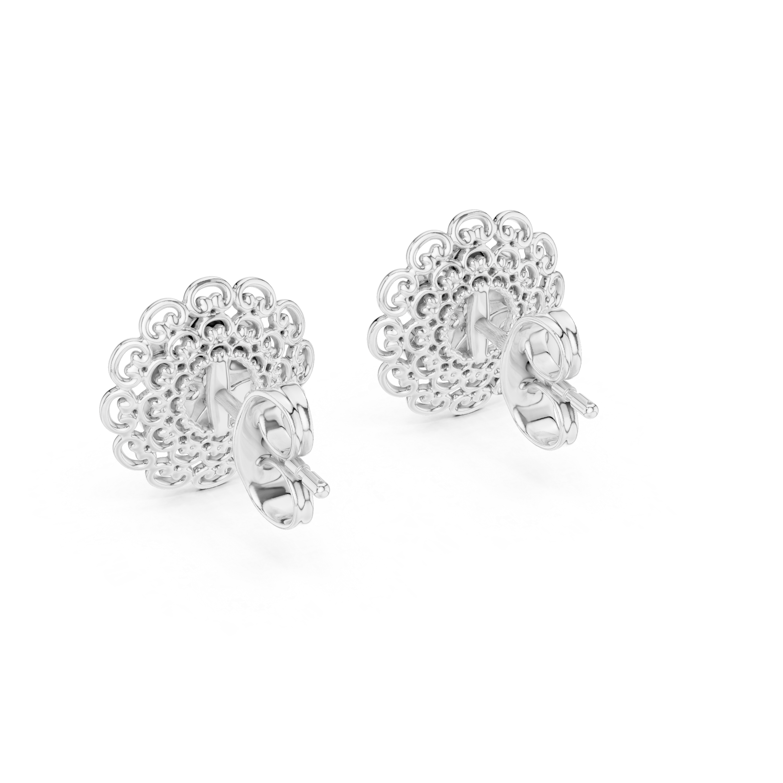 Regal Petal Filigree Earrings