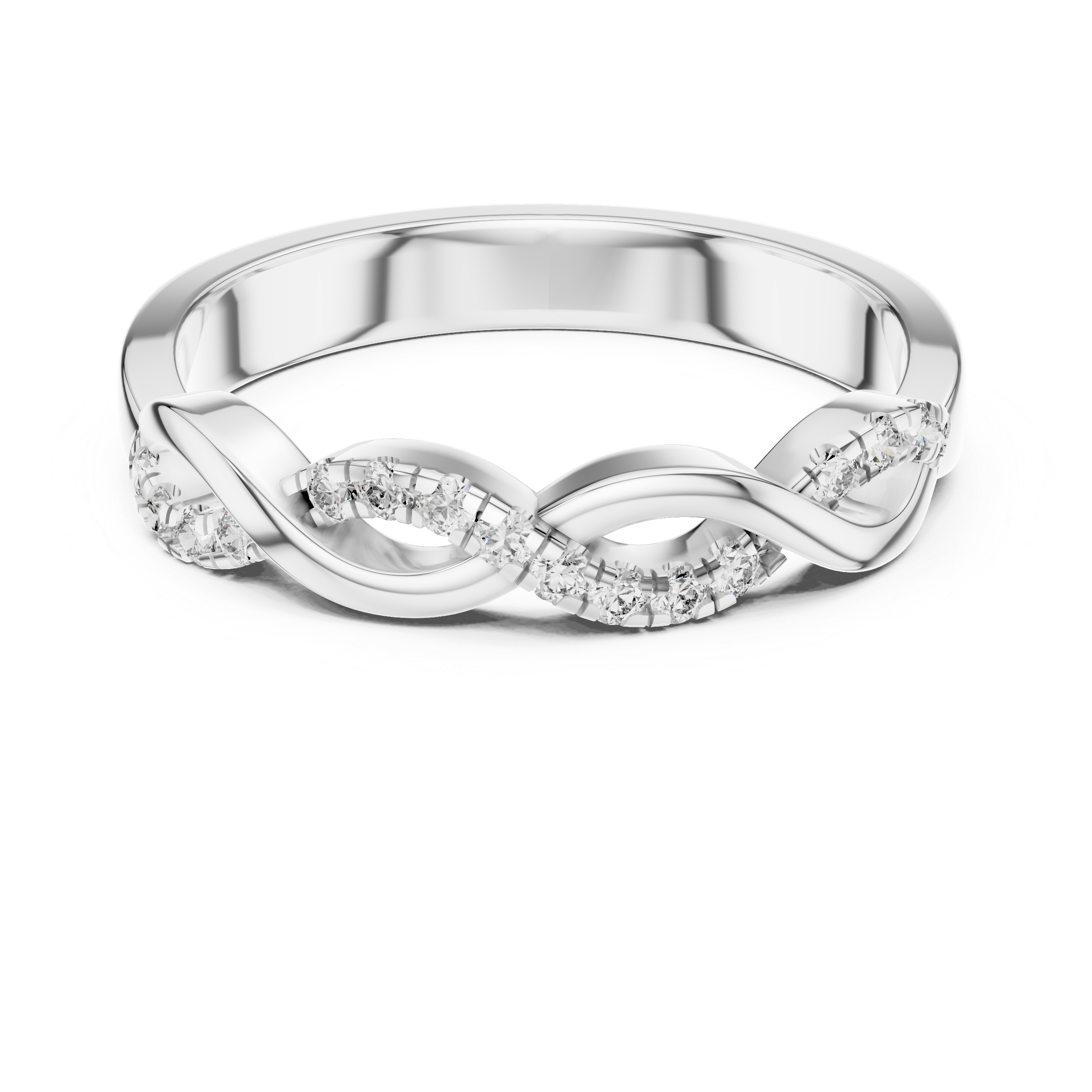 Twisted Elegance Diamond Ring