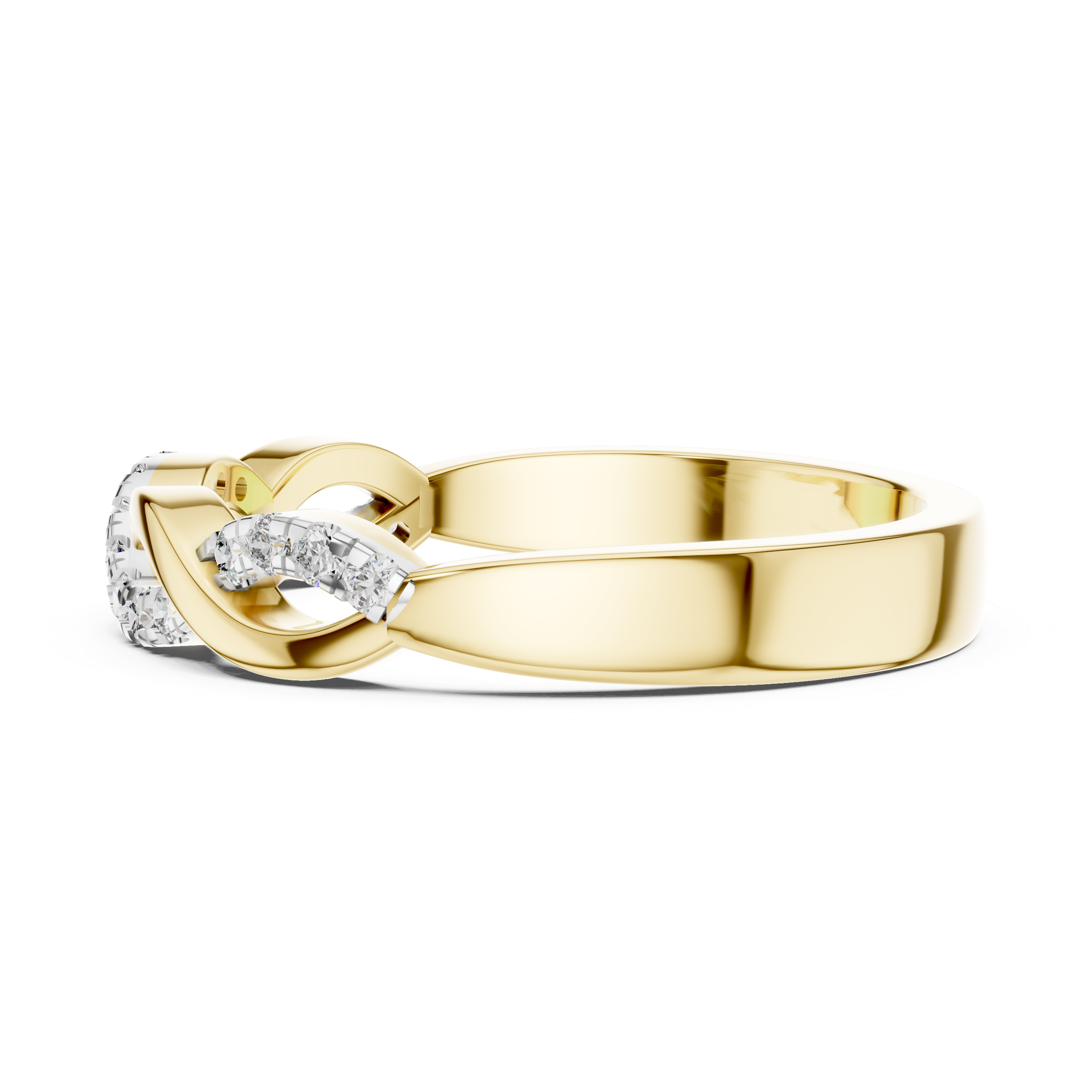Twisted Elegance Diamond Ring