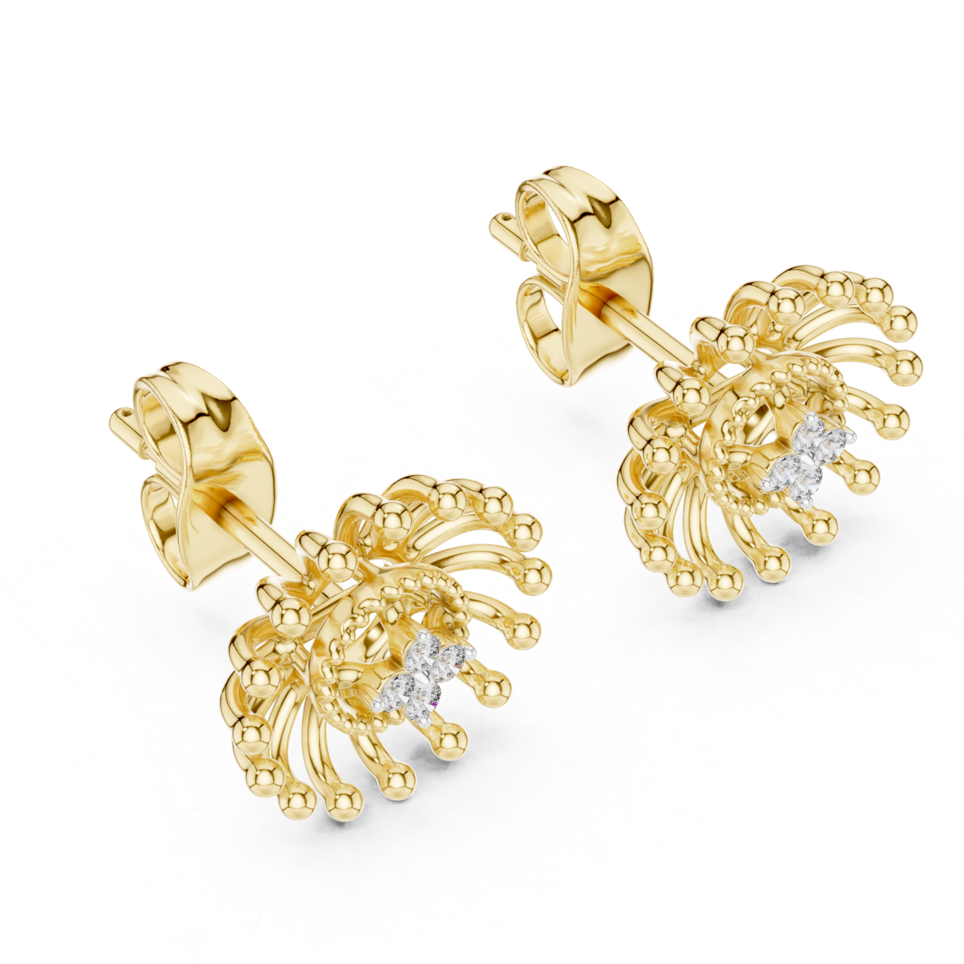 Sunburst Radiance Diamond Studs