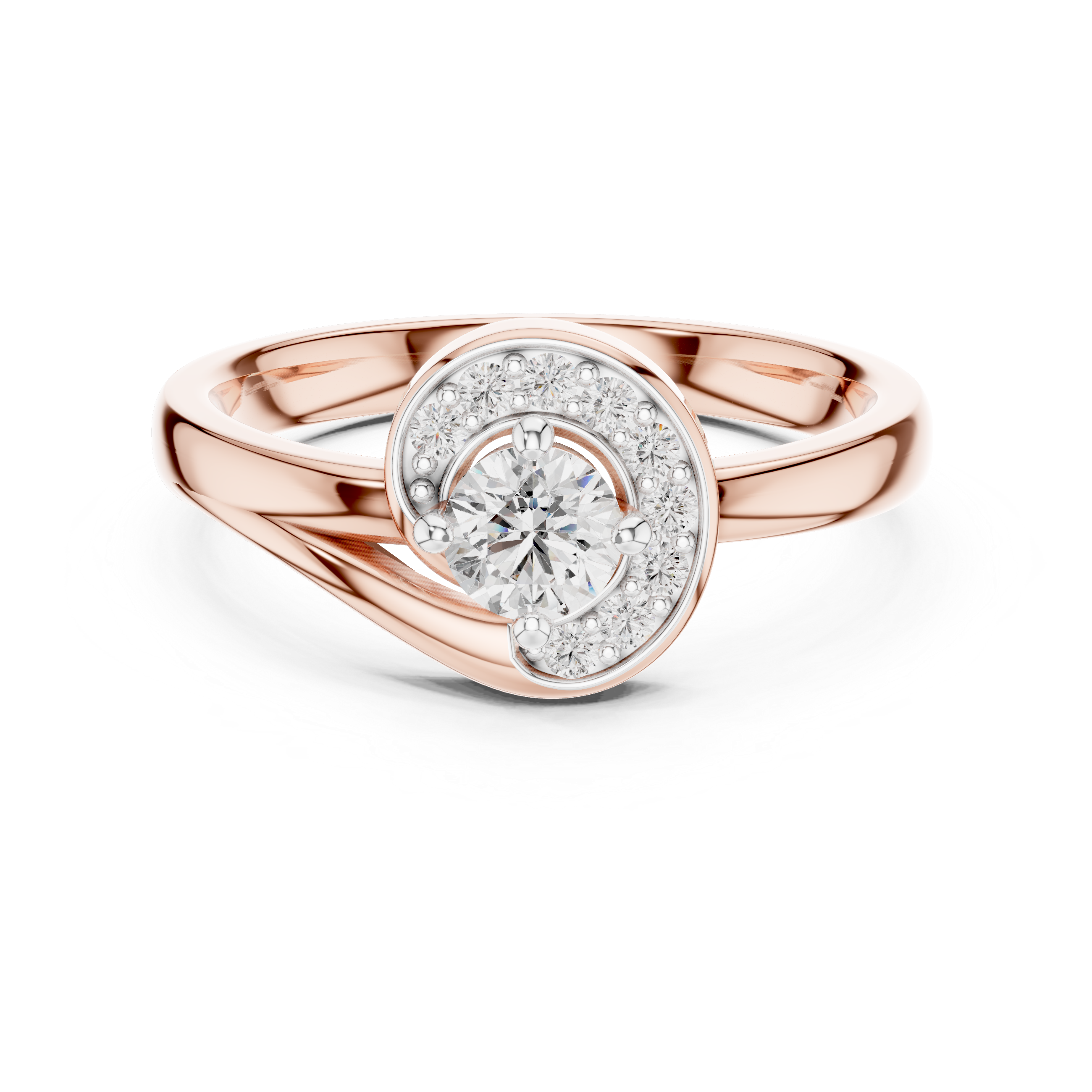 Halo Diamond Engagement Ring