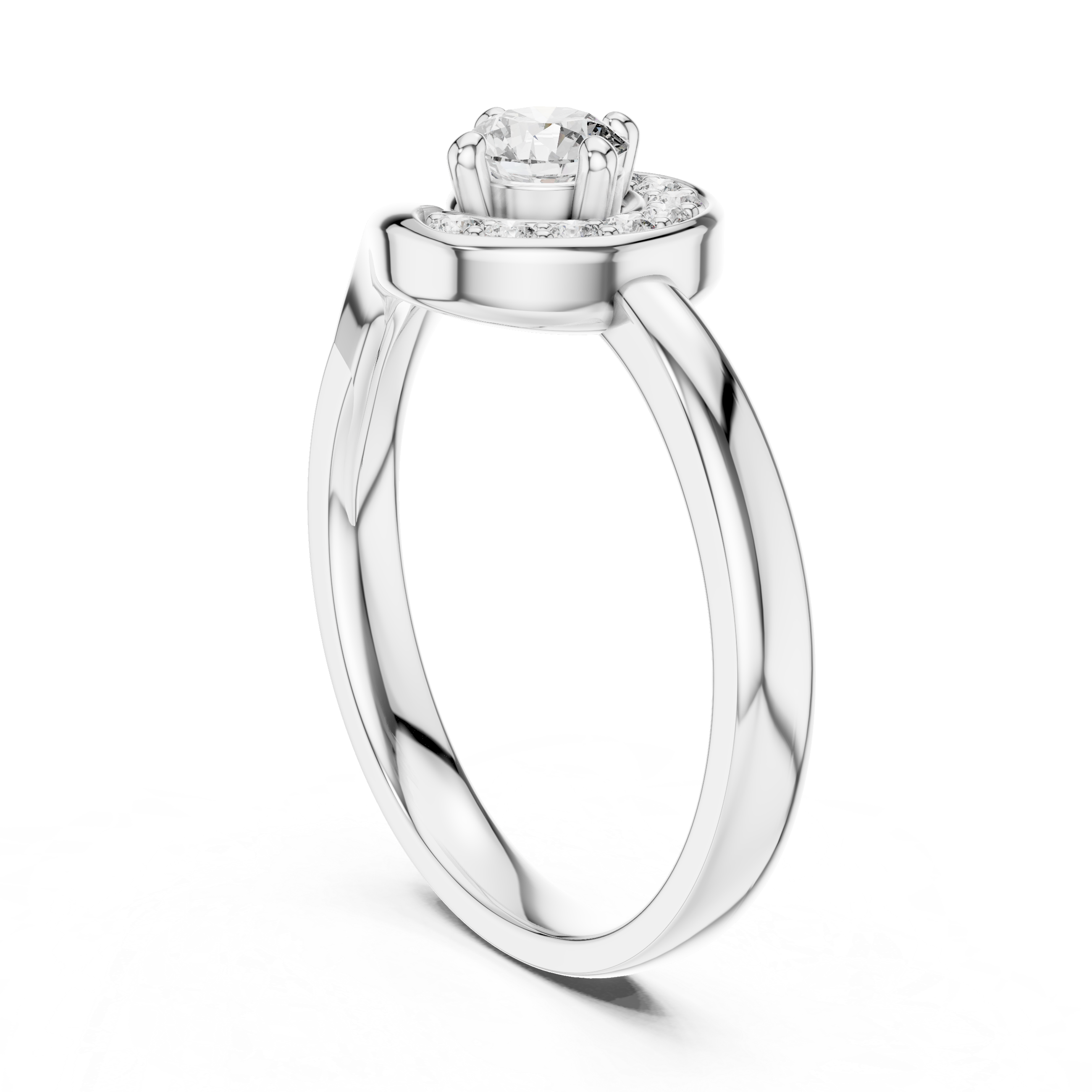 Halo Diamond Engagement Ring