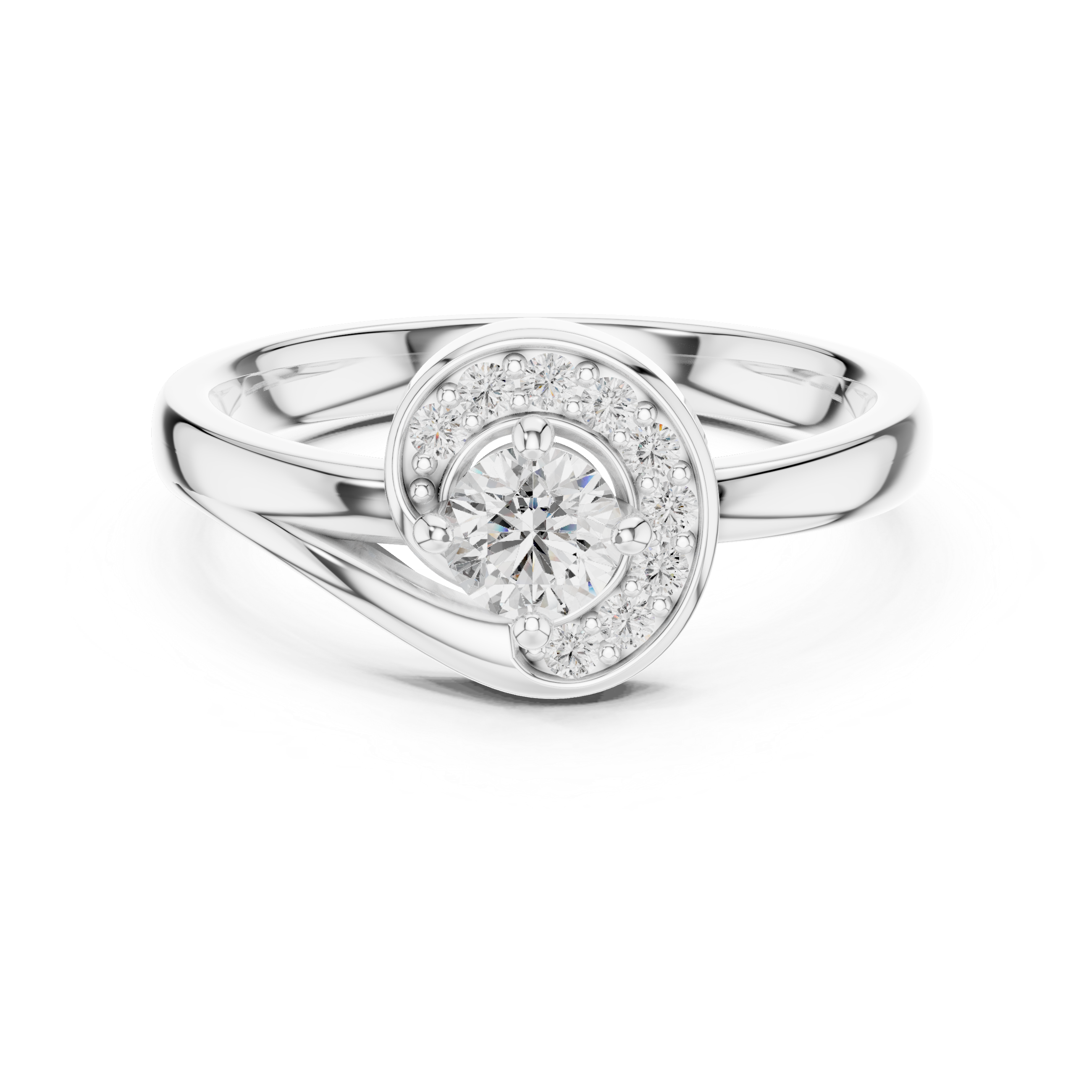 Halo Diamond Engagement Ring