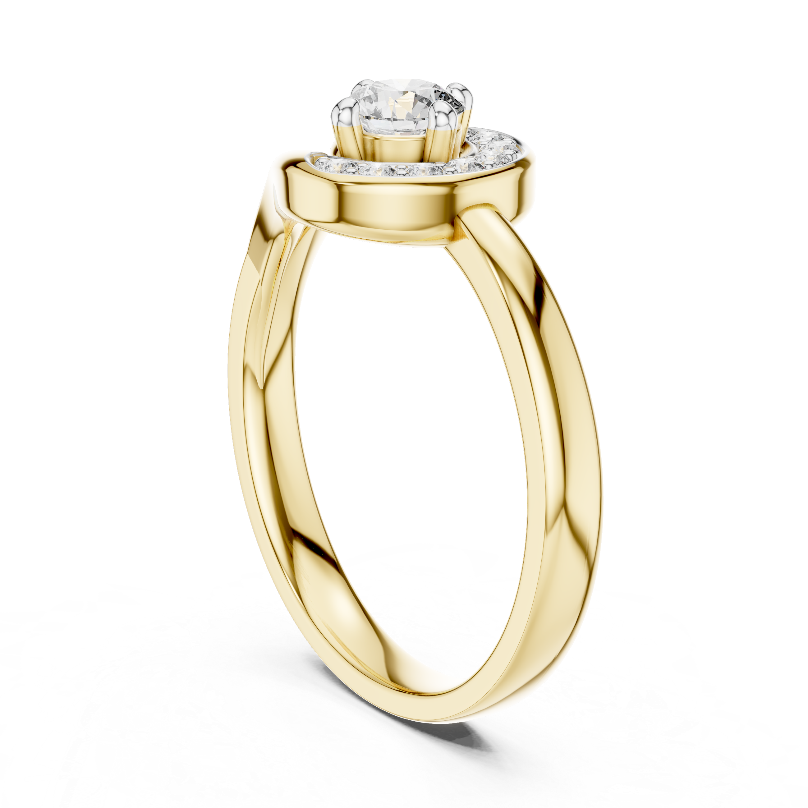 Halo Diamond Engagement Ring
