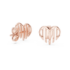 Golden Heartbeat Studs
