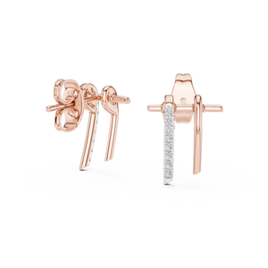 Linear Elegance Diamond Studs