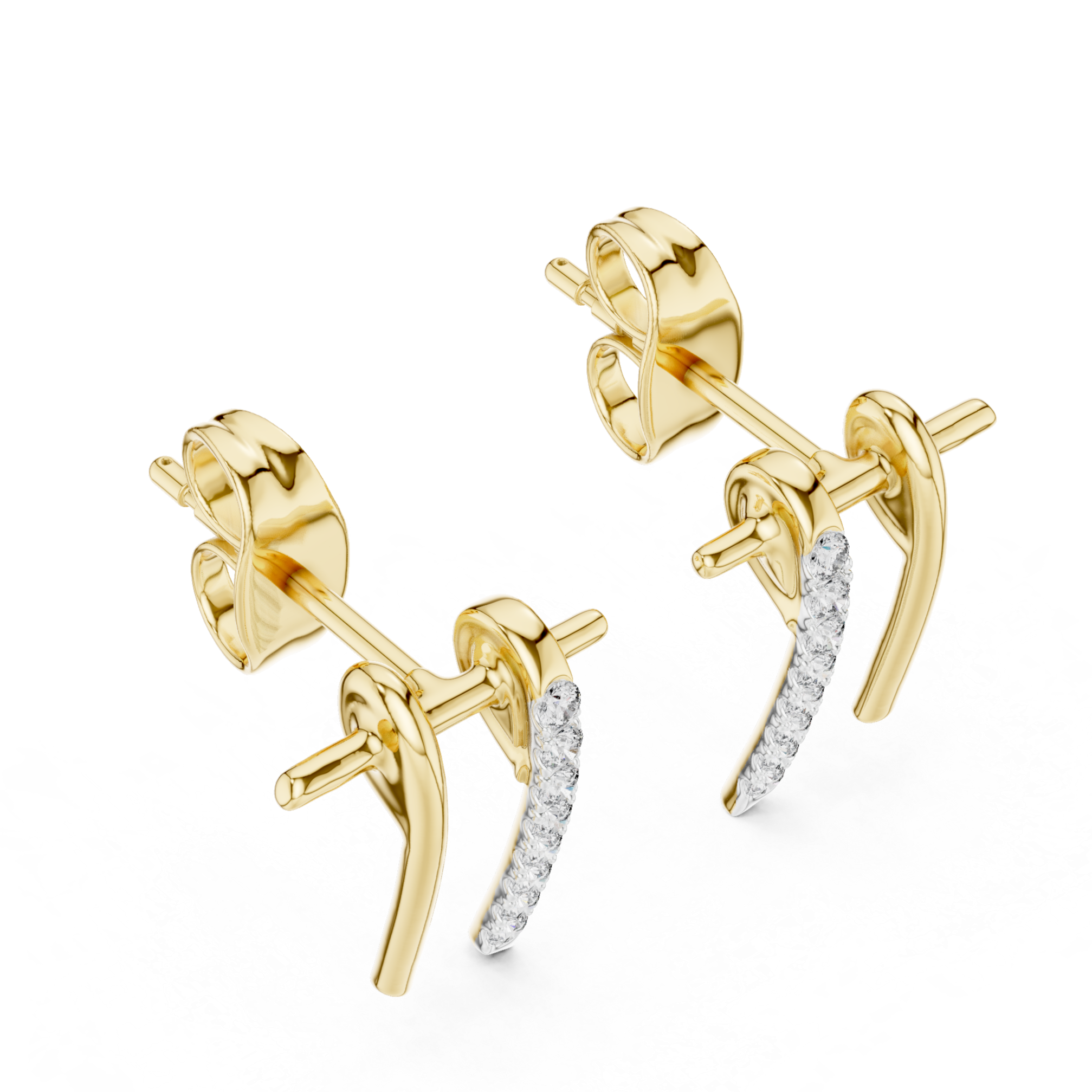 Linear Elegance Diamond Studs