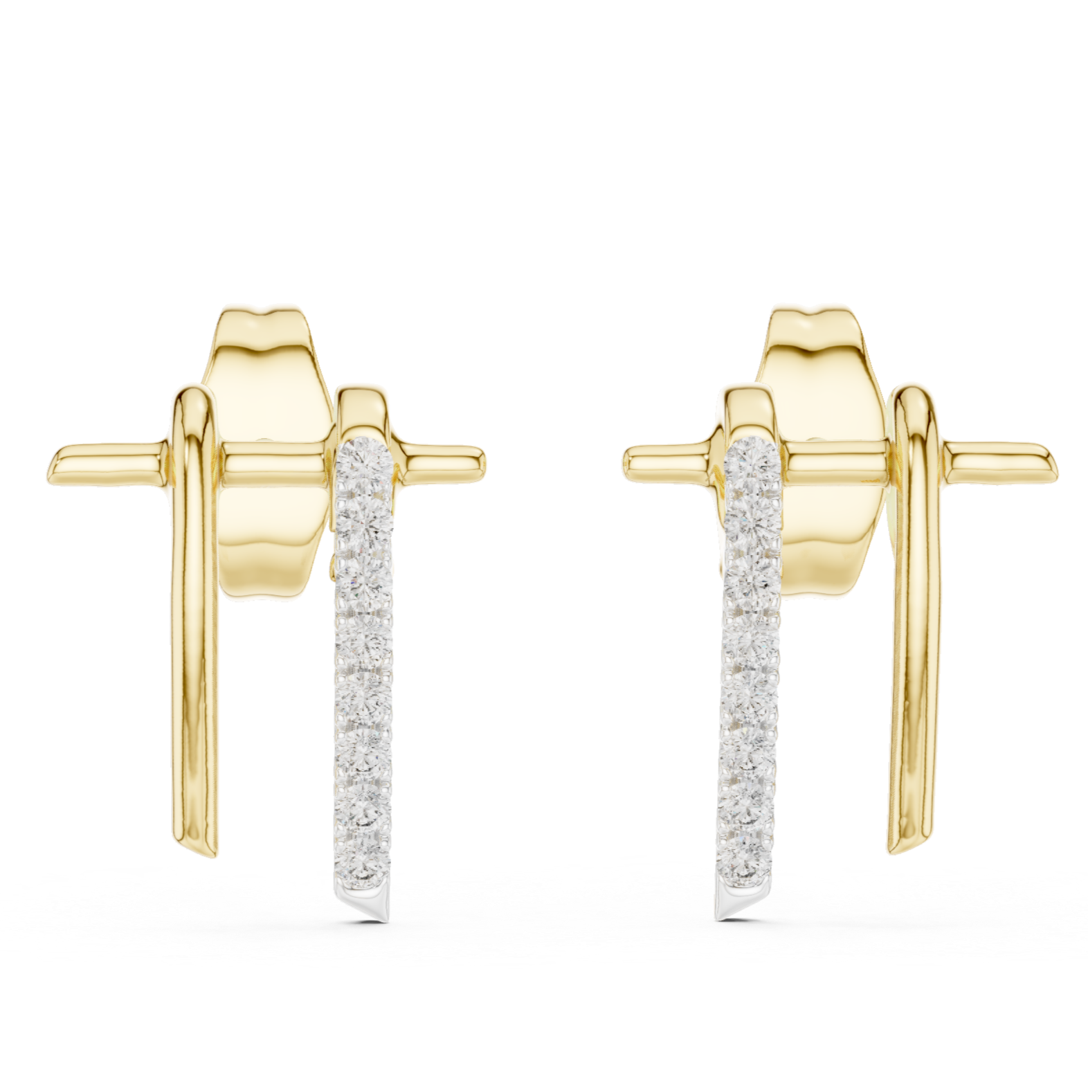 Linear Elegance Diamond Studs