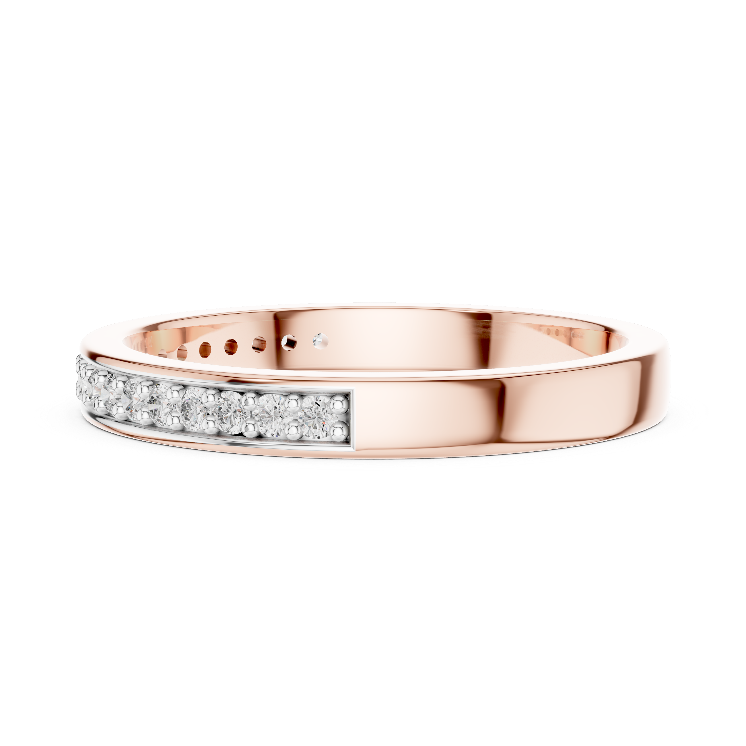 Diamond Channel Band Ring