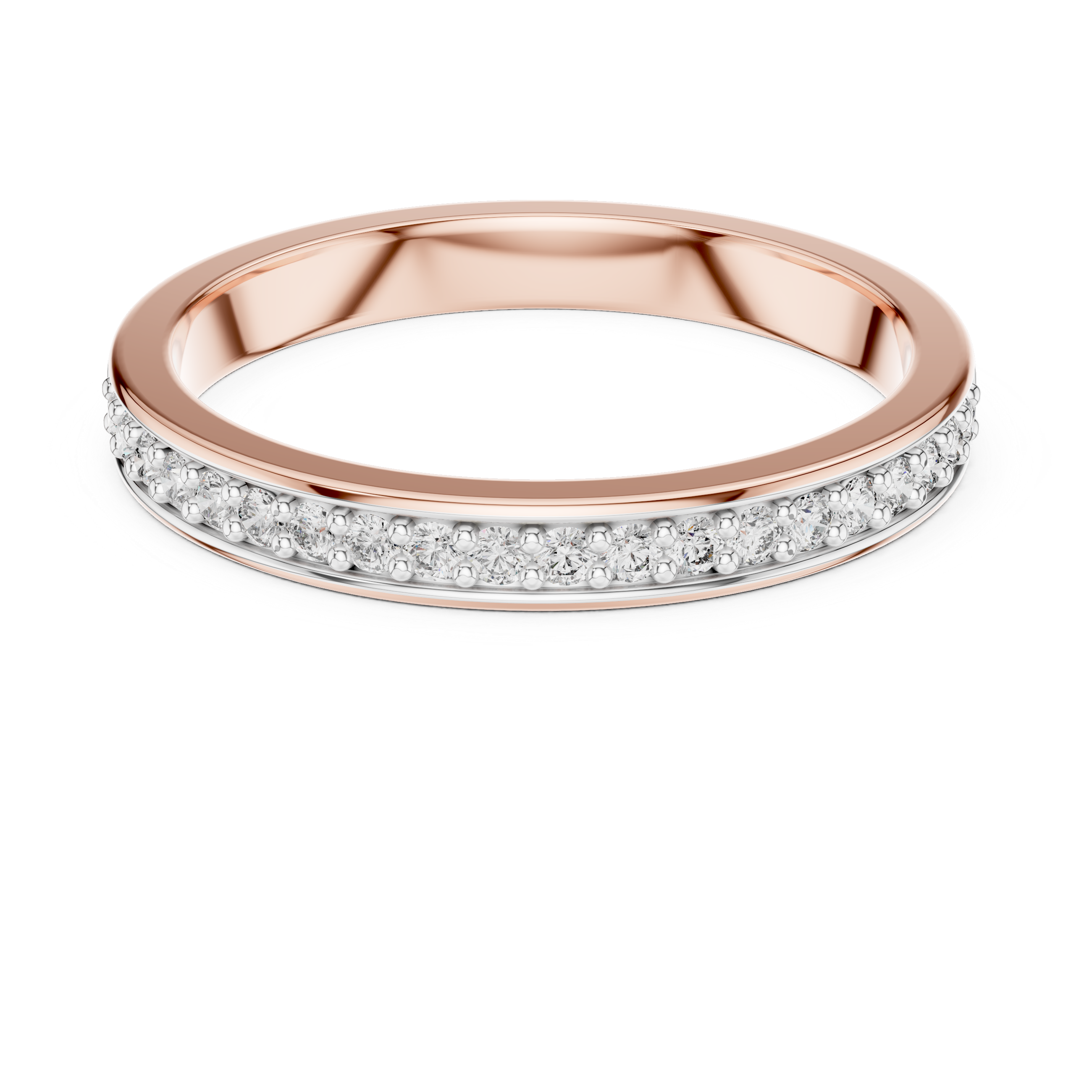 Diamond Channel Band Ring