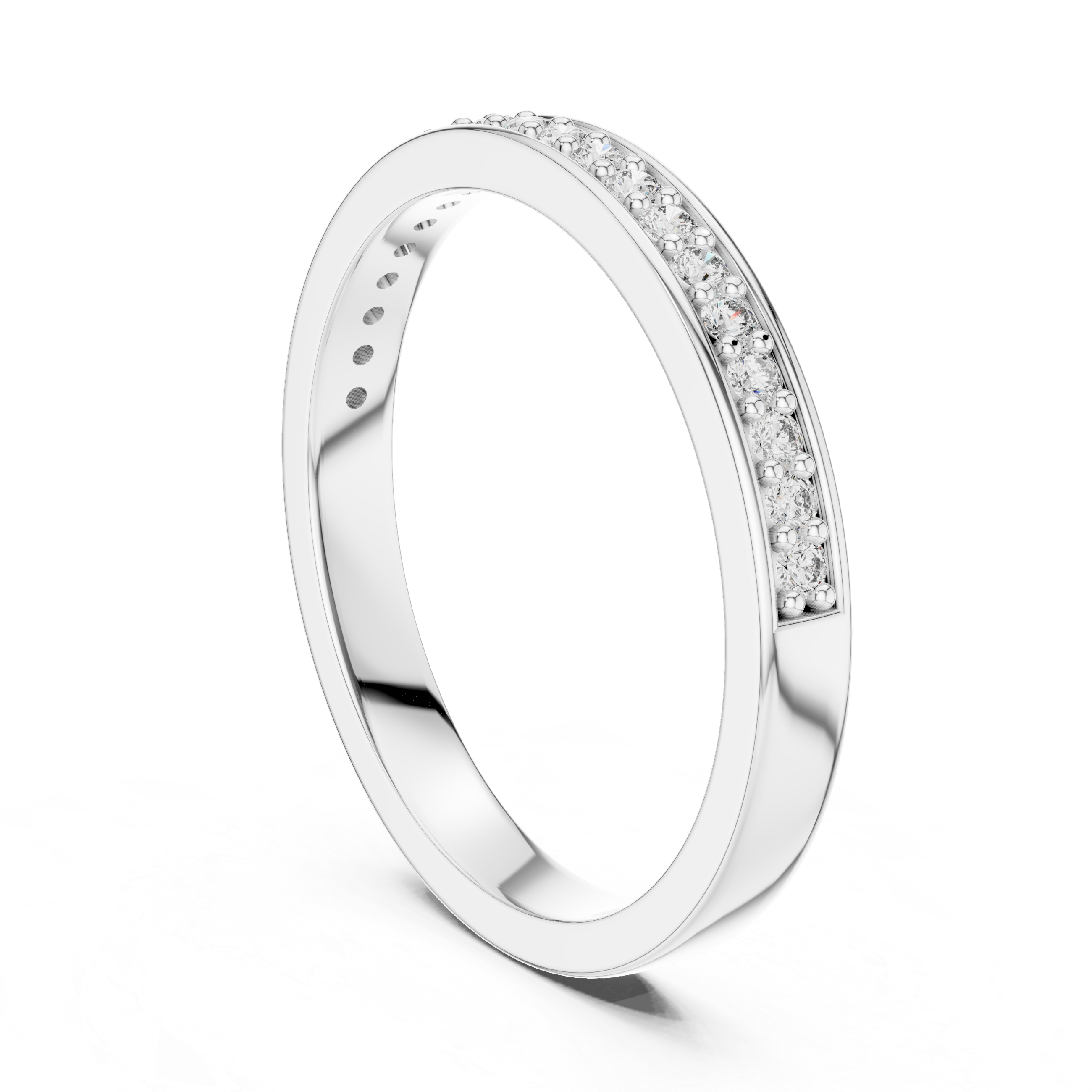 Diamond Channel Band Ring