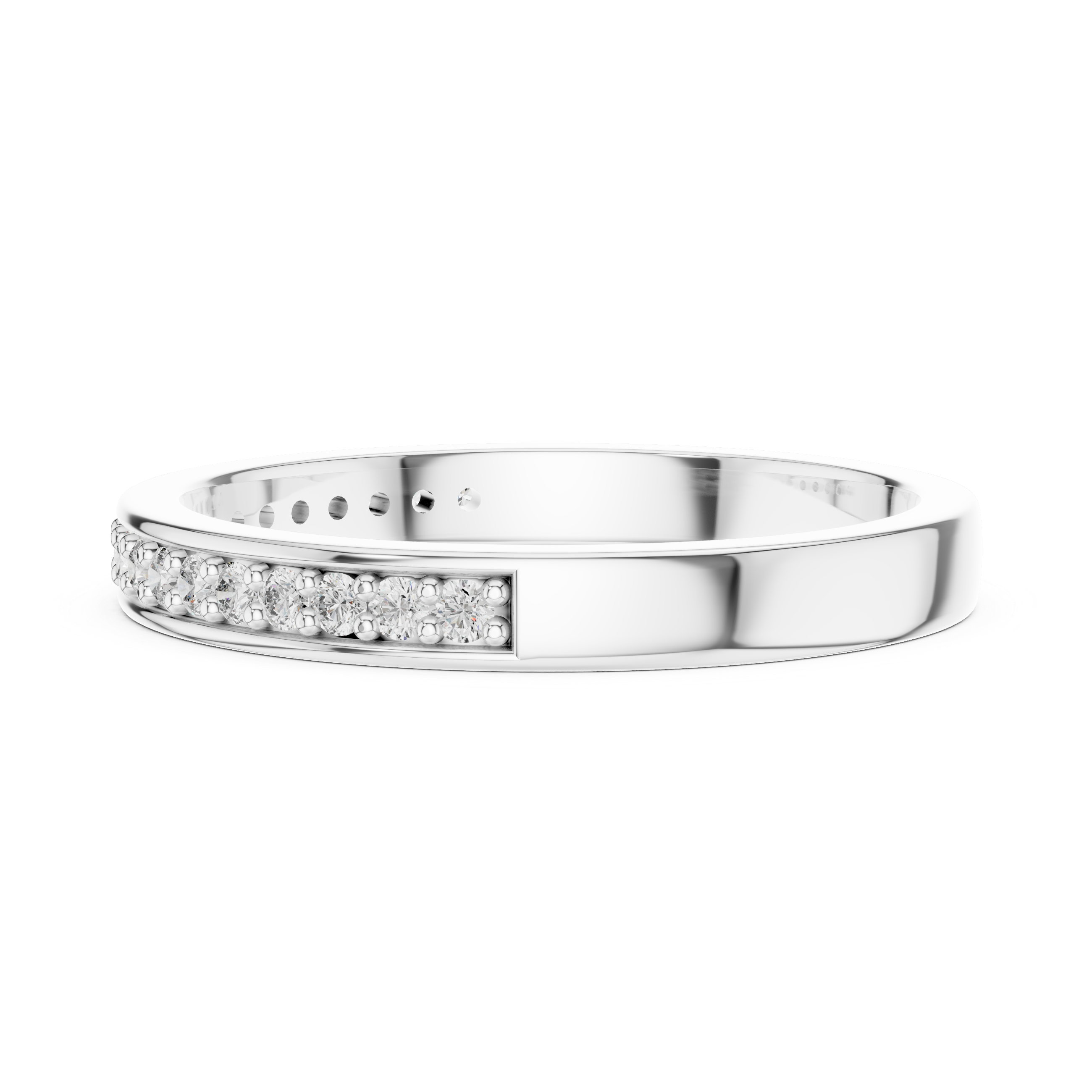 Diamond Channel Band Ring