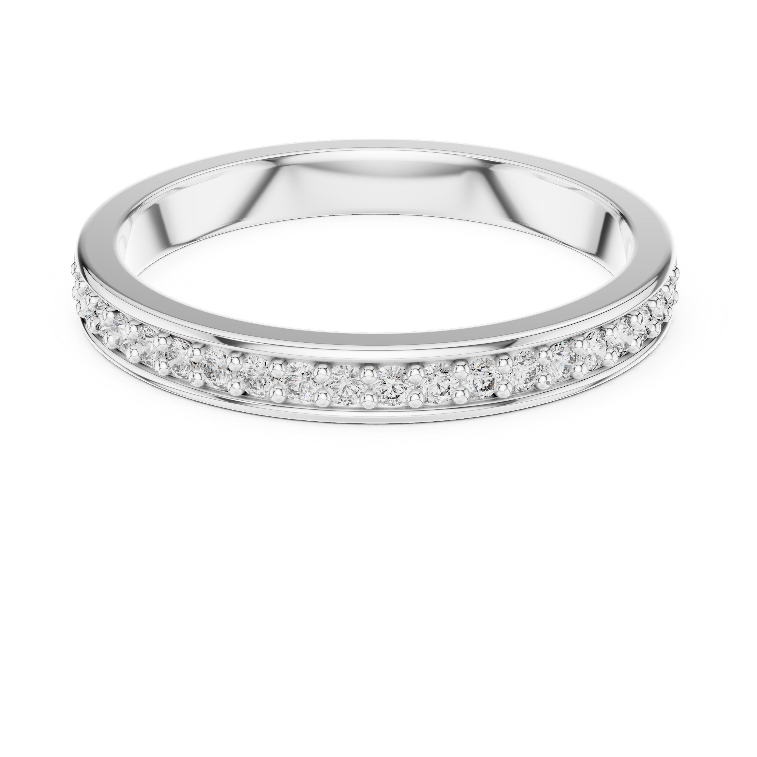 Diamond Channel Band Ring