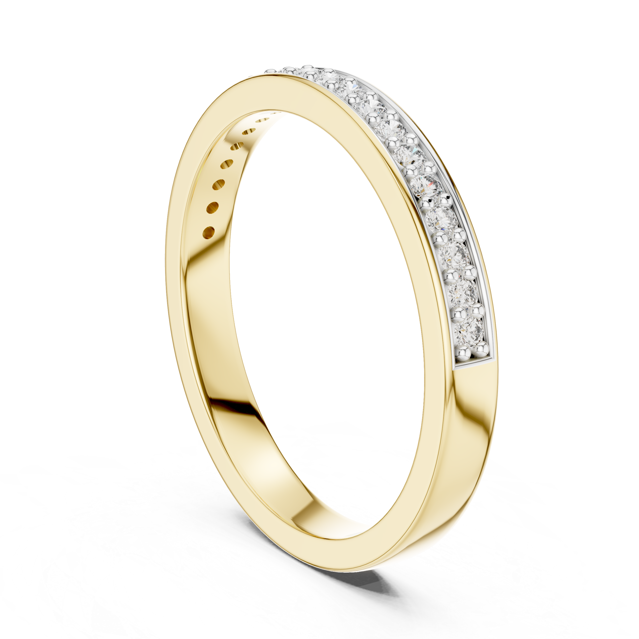 Diamond Channel Band Ring