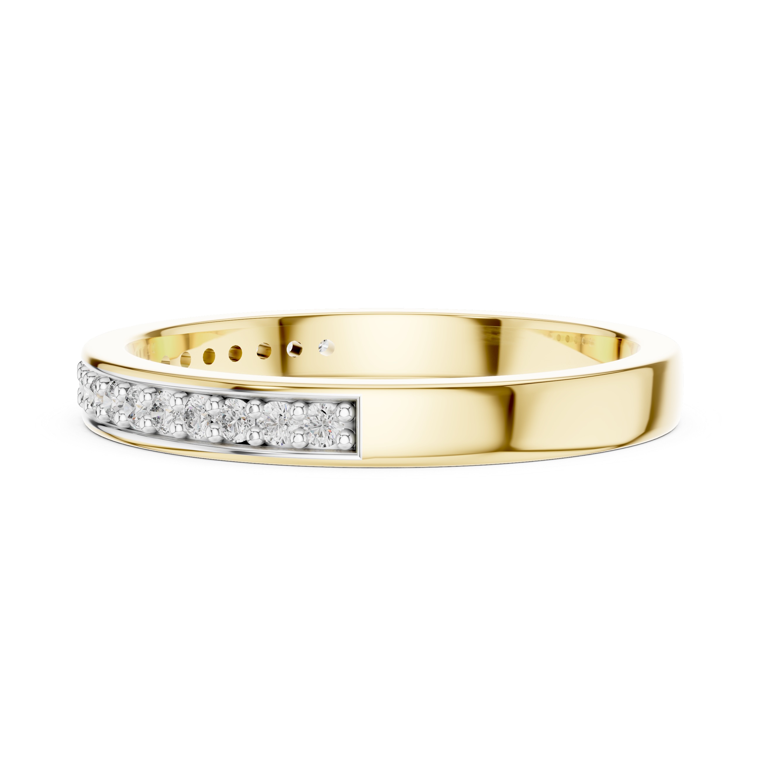 Diamond Channel Band Ring