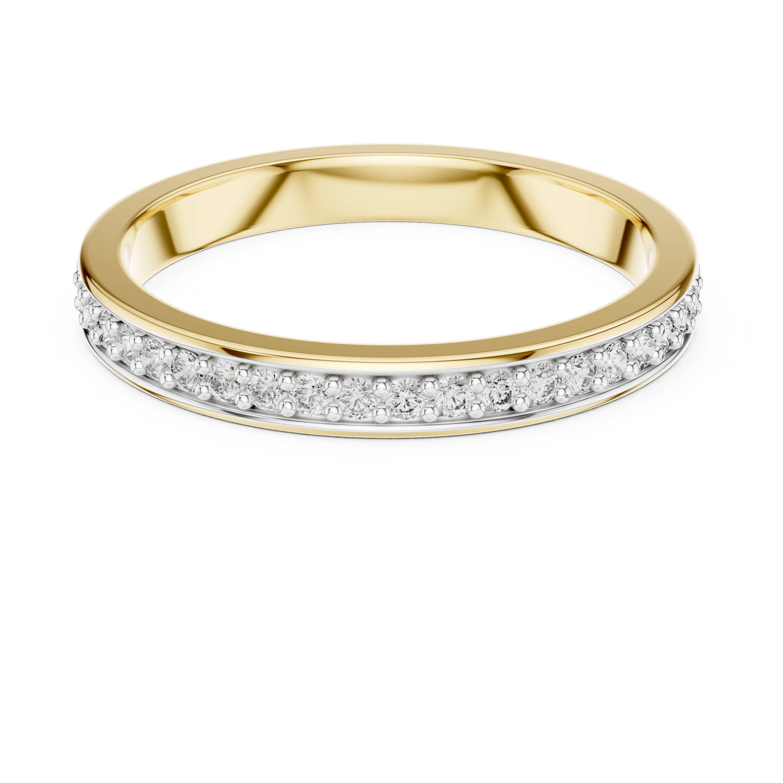 Diamond Channel Band Ring