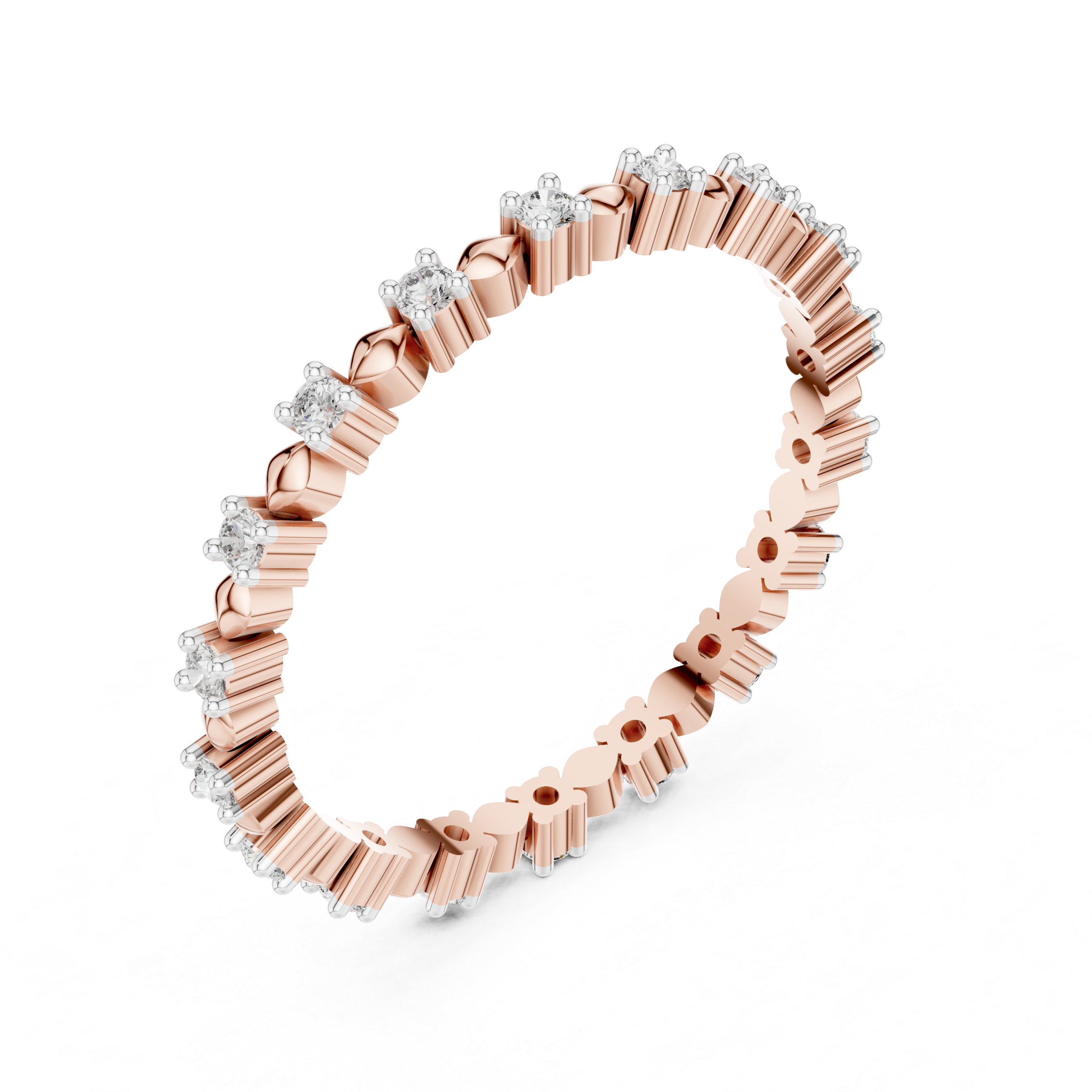 Diamond Cluster Eternity Band
