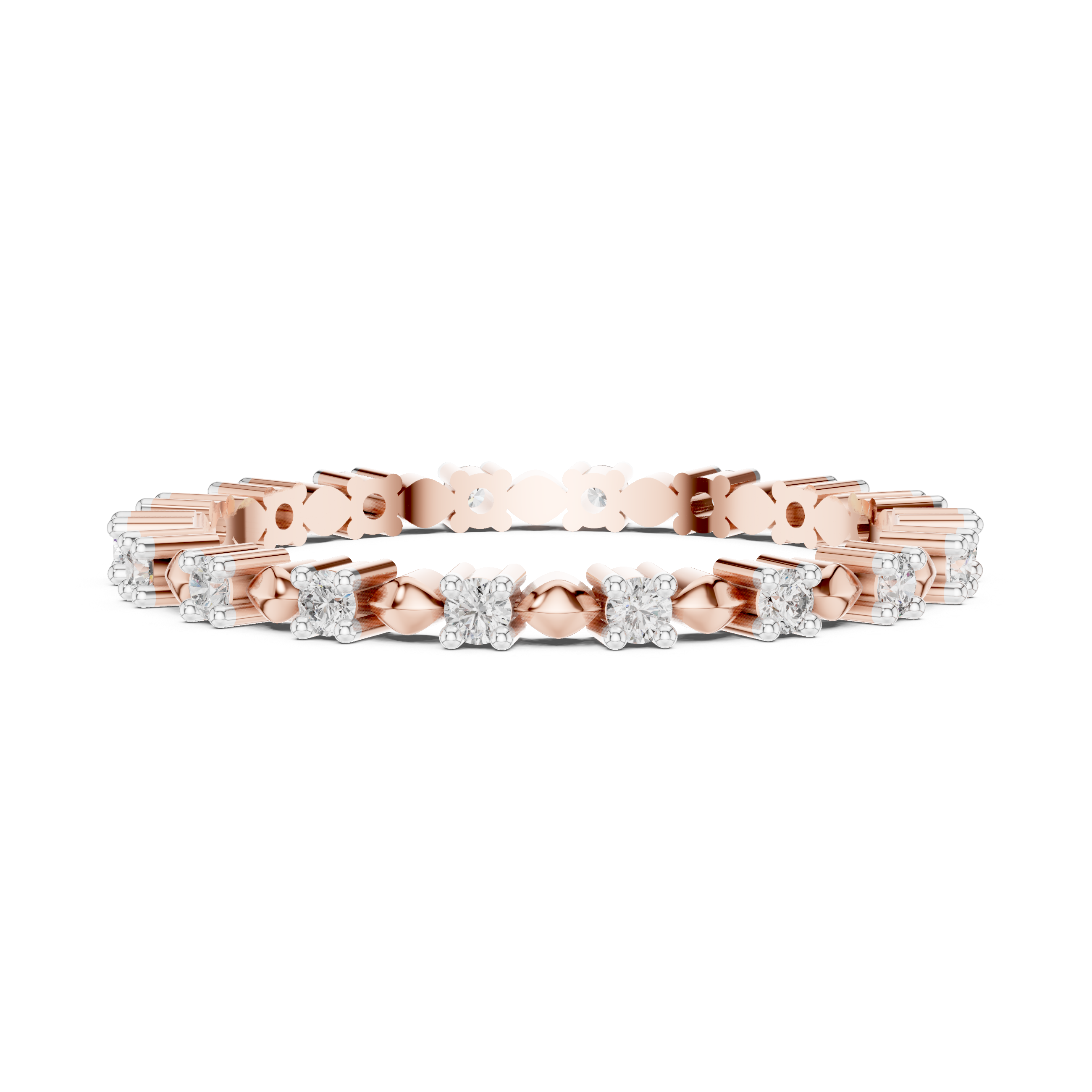 Diamond Cluster Eternity Band