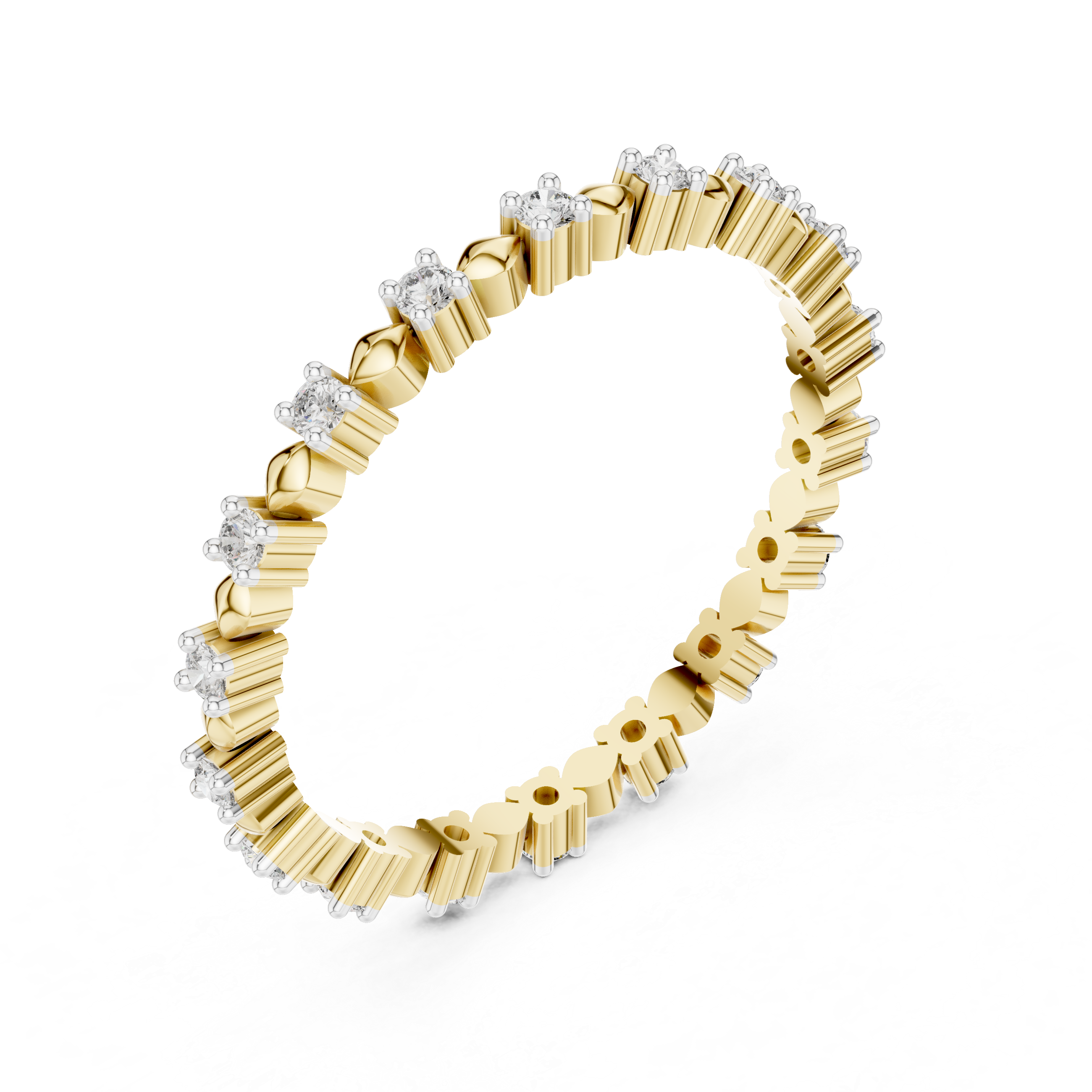 Diamond Cluster Eternity Band