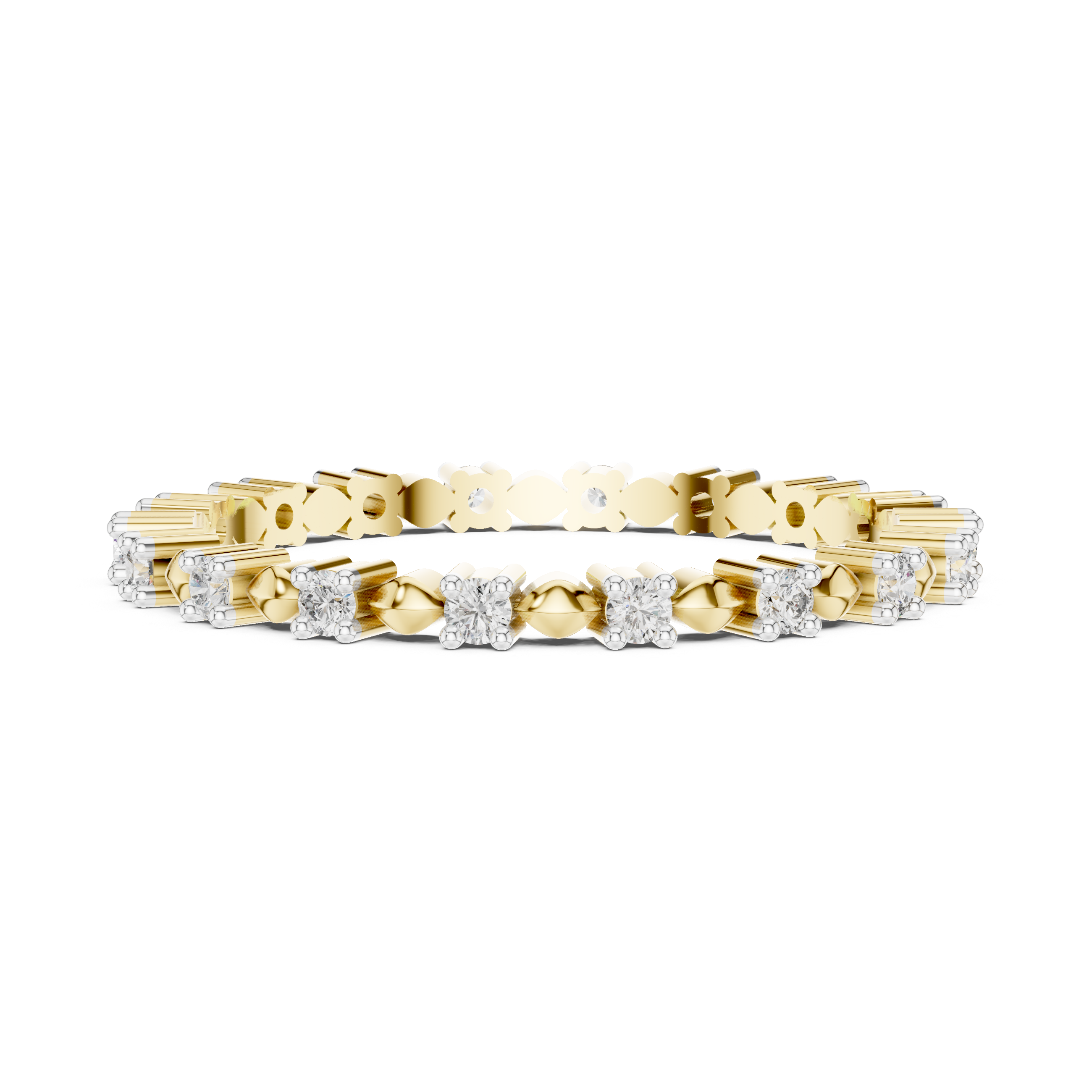 Diamond Cluster Eternity Band