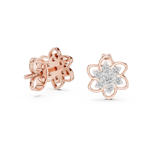 Sparkling Floral Cluster Studs