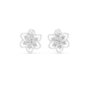 Sparkling Floral Cluster Studs