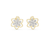 Sparkling Floral Cluster Studs