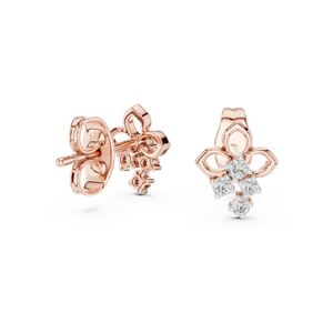 Delicate Trio Diamond Studs