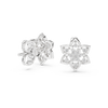 Sparkling Diamond Flower Studs