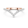 Eternity band with sparkling round diamonds encircling the entire ring