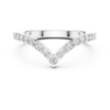 Eternity band with sparkling round diamonds encircling the entire ring