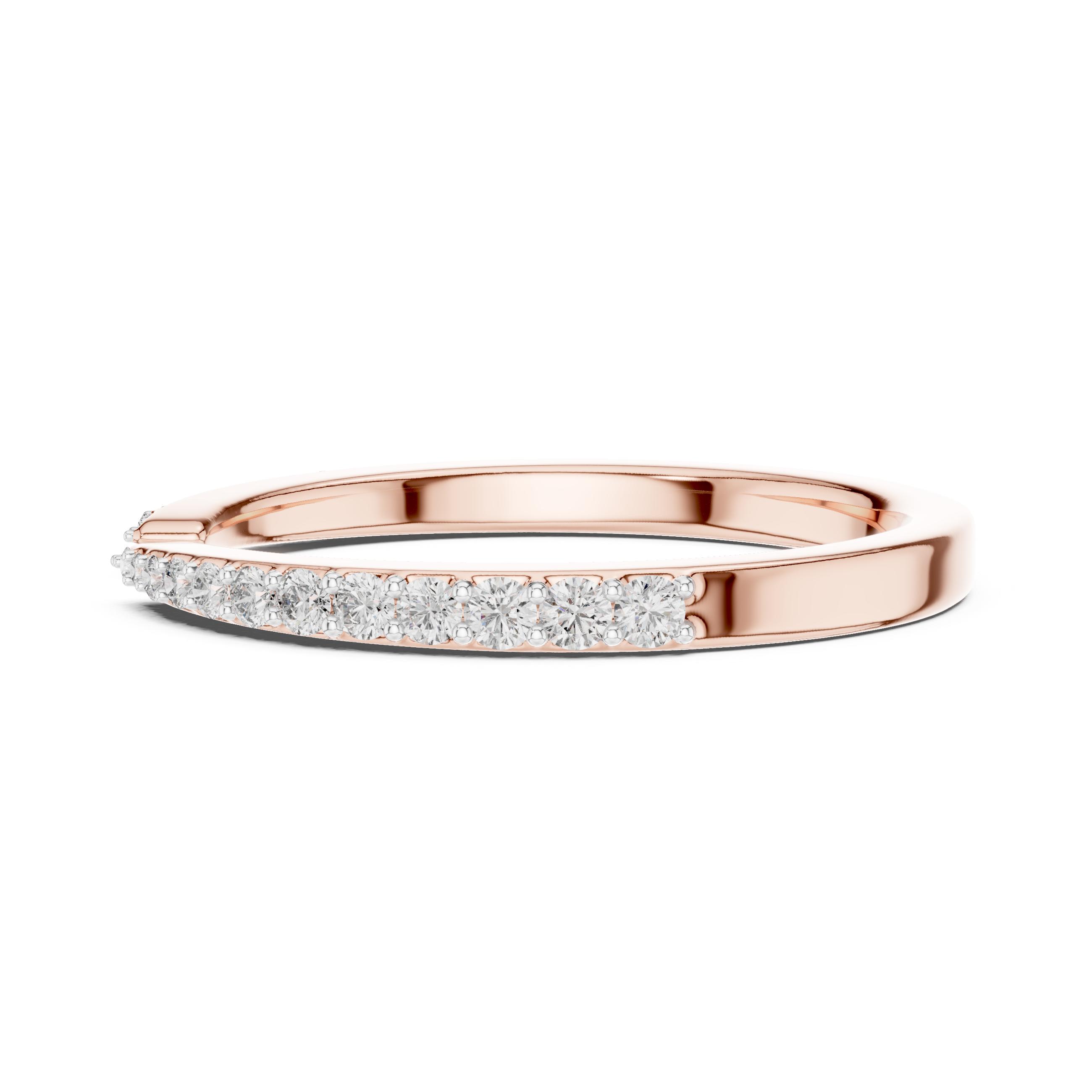 Diamond-Accented Open Band Ring