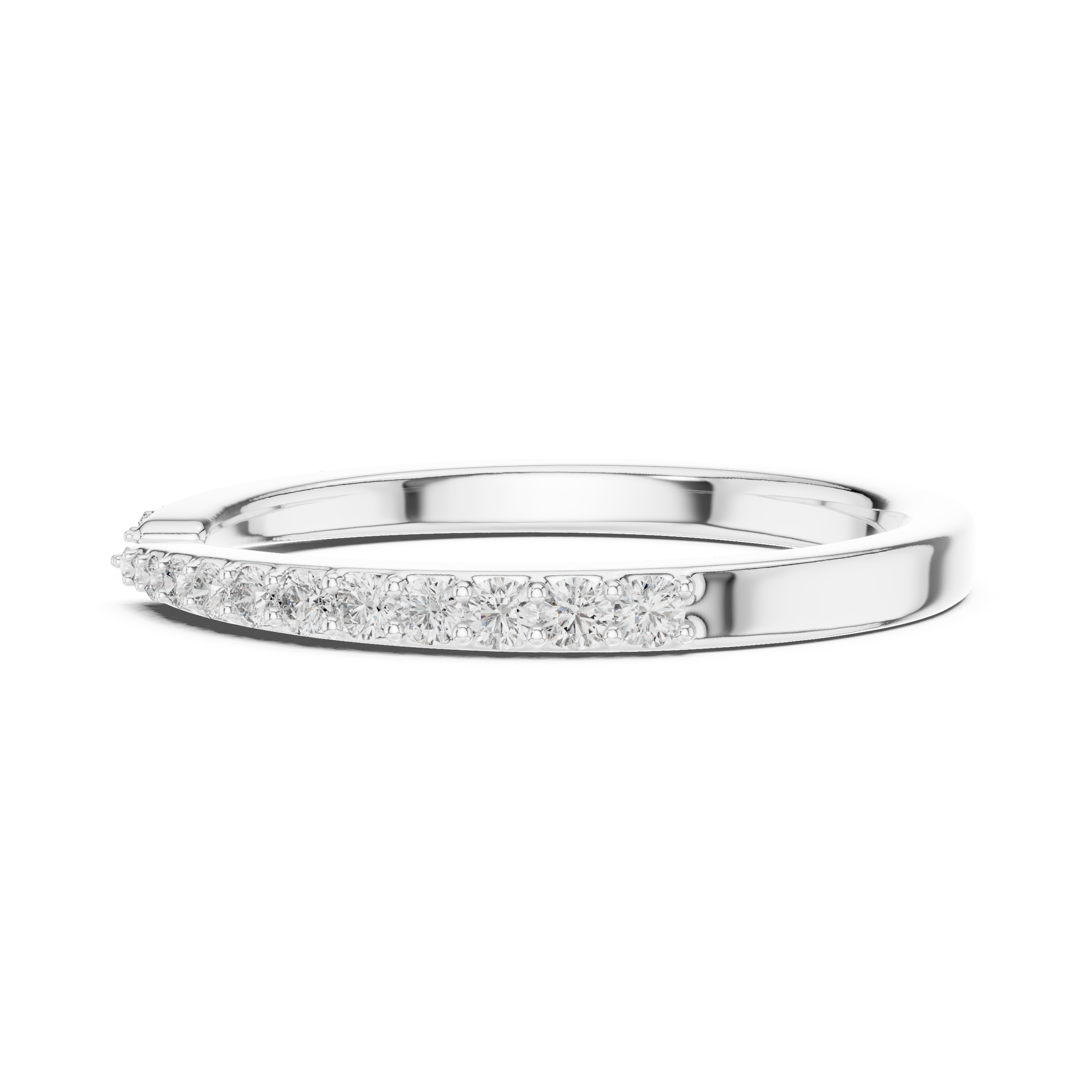 Diamond-Accented Open Band Ring