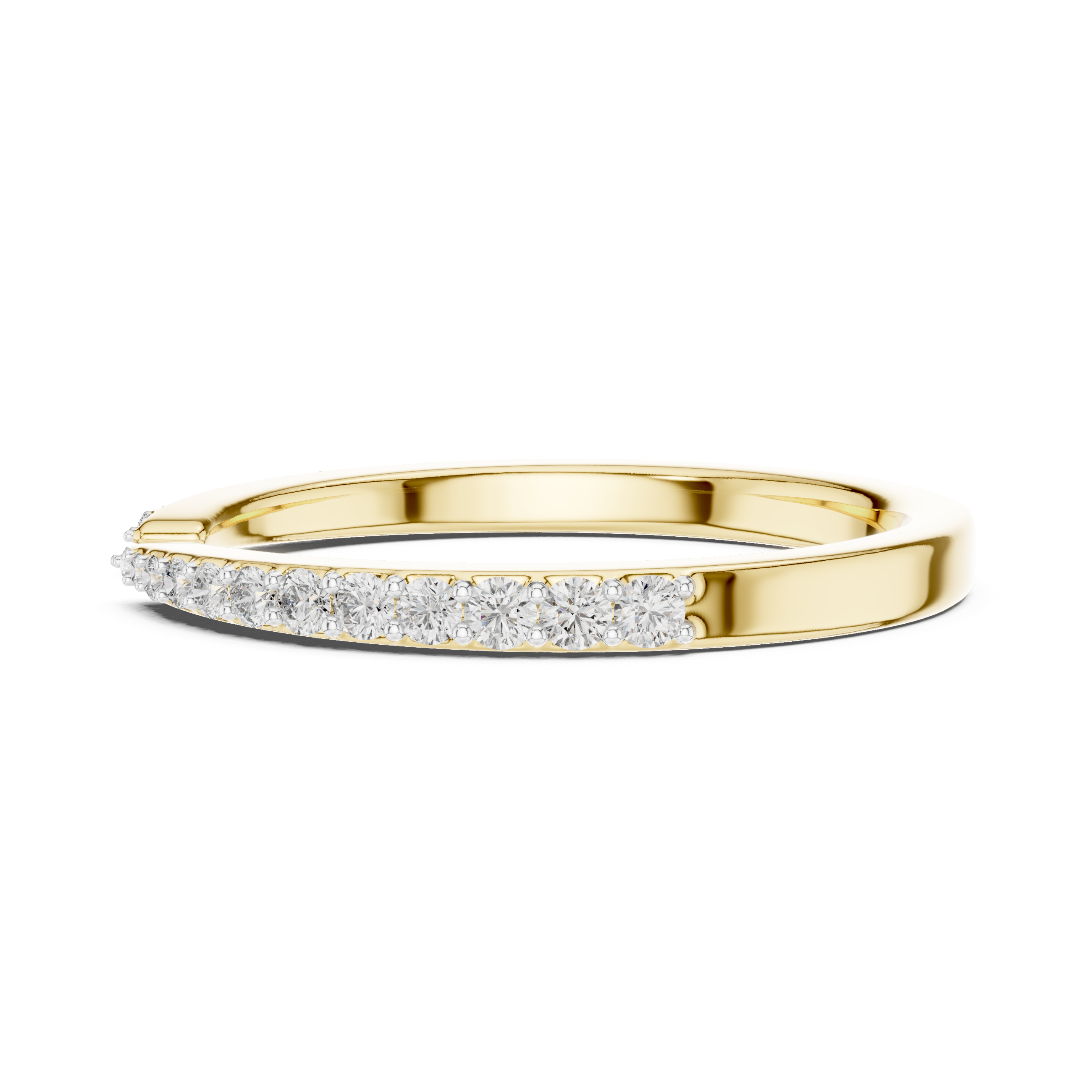 Diamond-Accented Open Band Ring