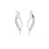 Graceful Diamond Curve Studs