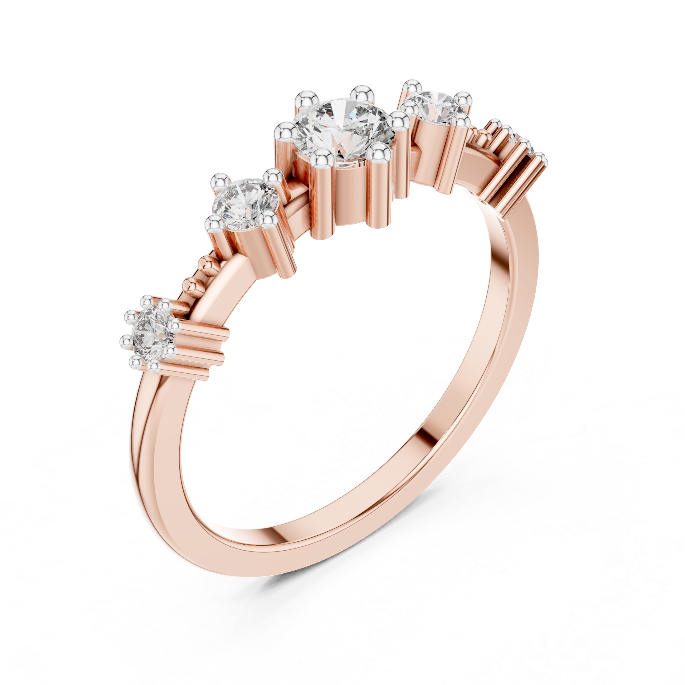 Multi-Stone Prong Setting Ring