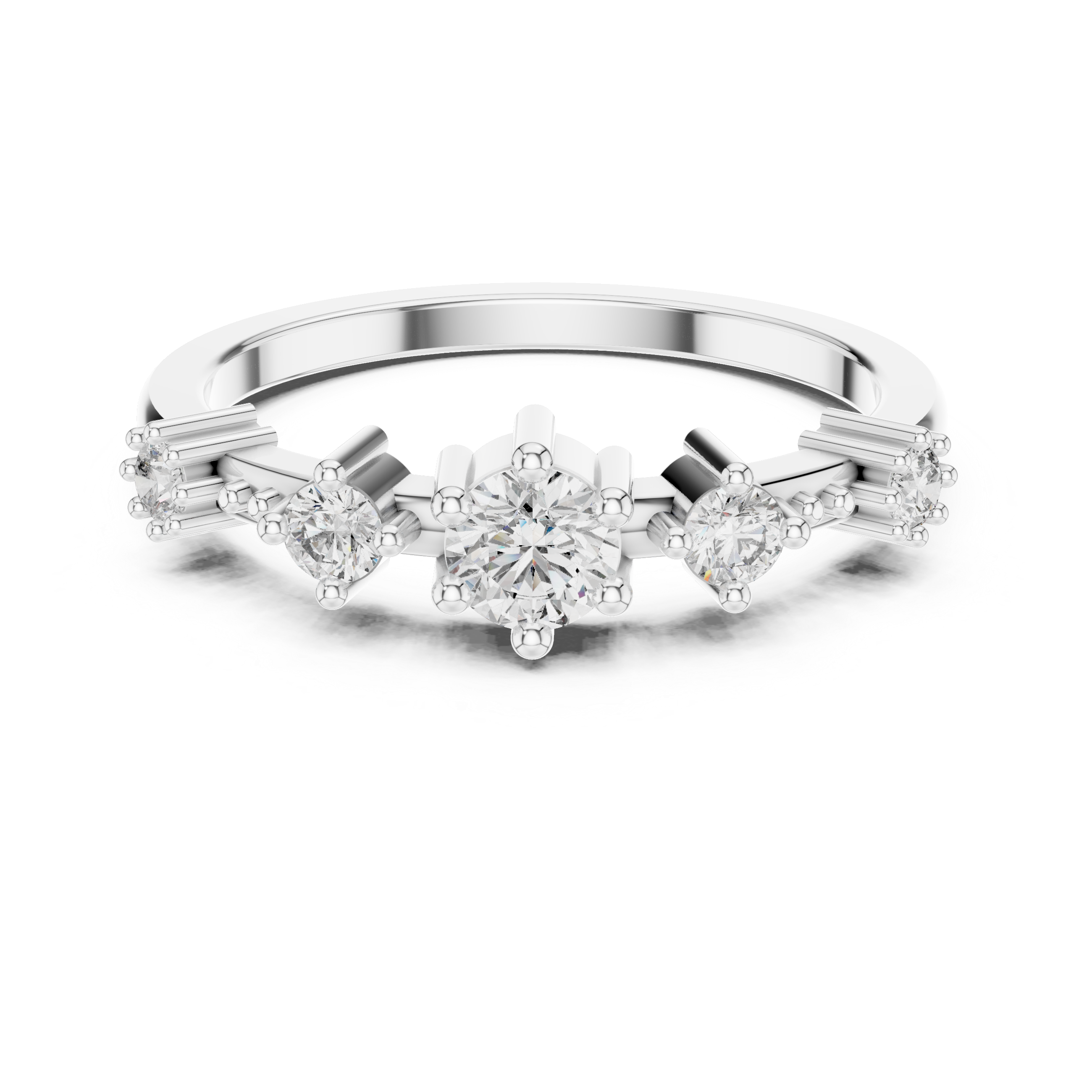 Multi-Stone Prong Setting Ring
