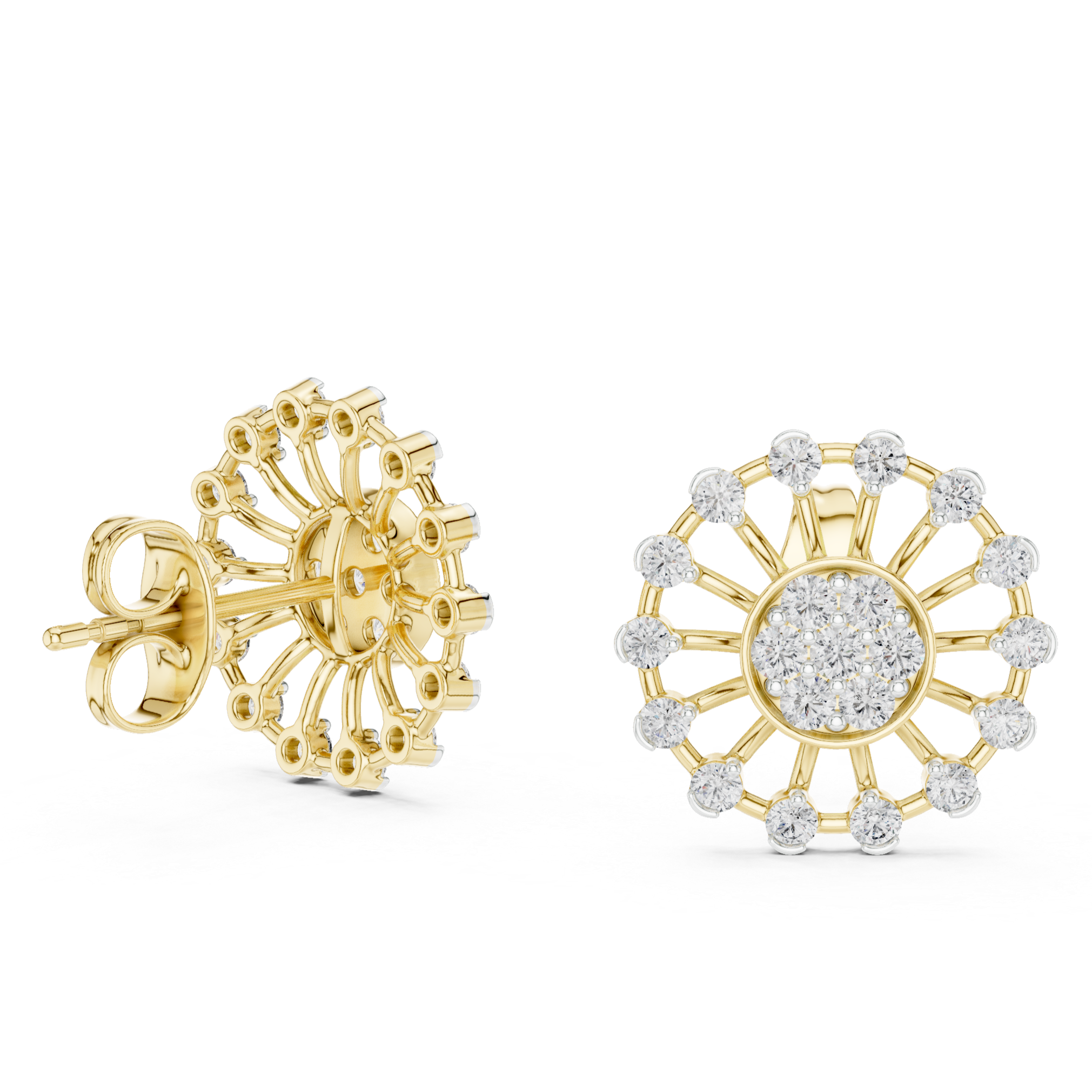 Sparkling Diamond Radiance Studs